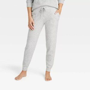 Women's Sweater Jogger Pants - Stars Above Gray Small
